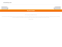 Tablet Screenshot of e-bookshop.com